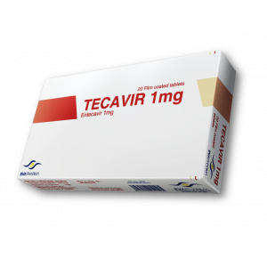 TECAVIR 1 mg ( Entecavir ) 30 filmed-coated tablets
